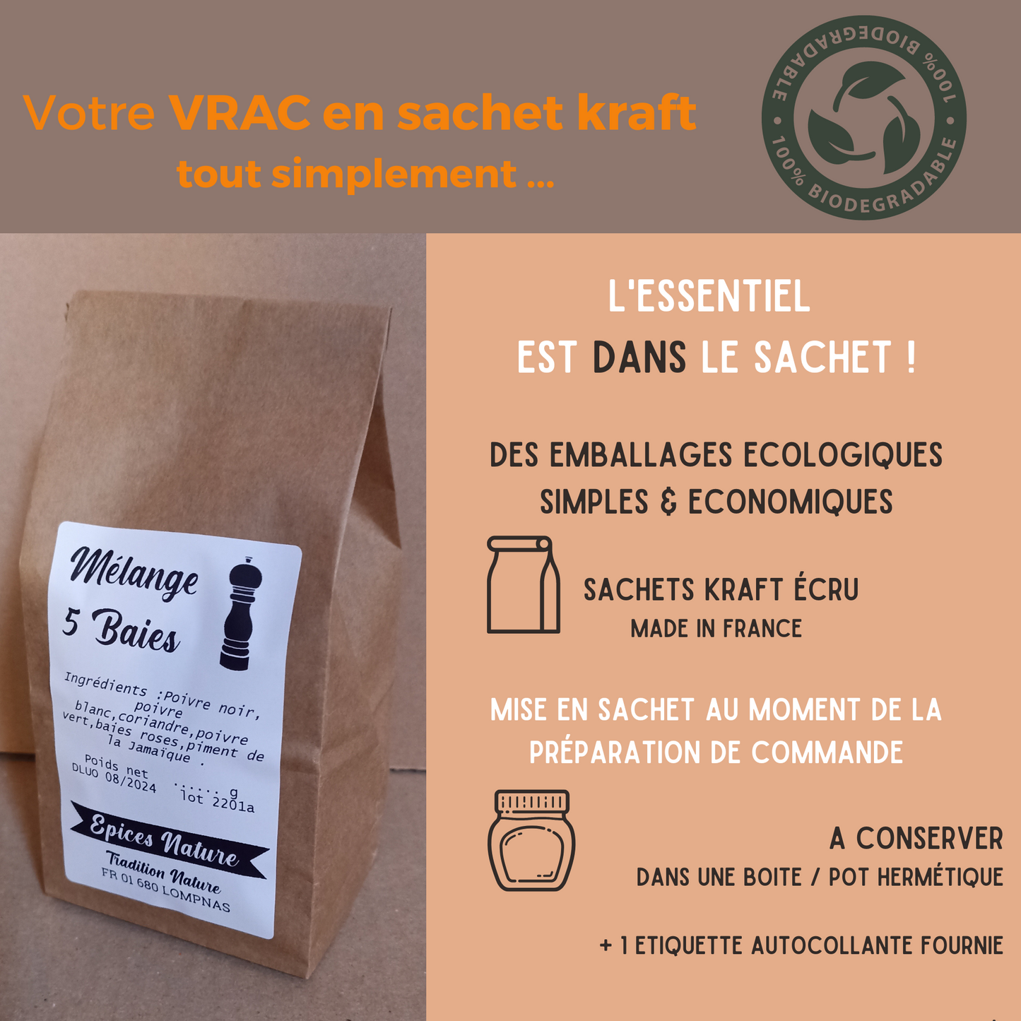 Cardamome verte de l'Inde | 50 g à 500 g