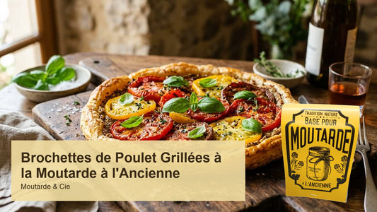 Brochettes de Poulet Grillées à la Moutarde à l'Ancienne