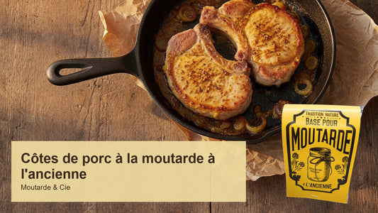 Côtes de porc à la moutarde à l'ancienne : rustiques et généreuses