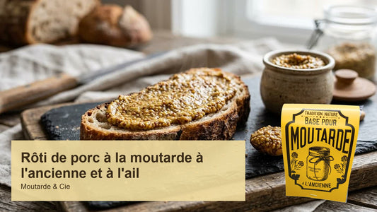 Rôti de porc à la moutarde à l'ancienne et à l'ail — recette Moutarde & Cie