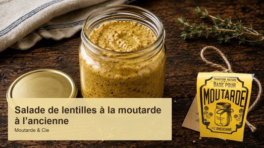 Salade de lentilles à la moutarde à l’ancienne