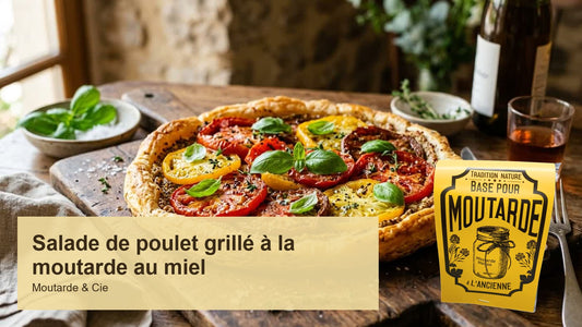 Salade de poulet grillé à la moutarde au miel