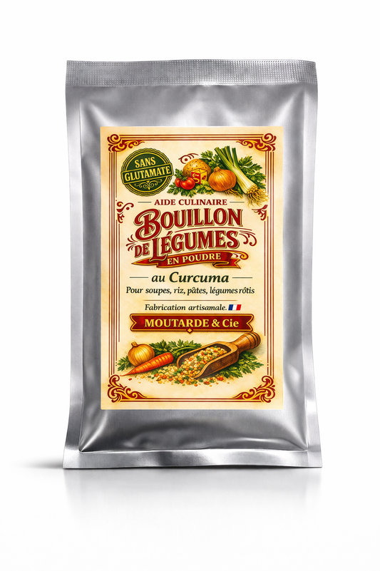 Bouillon de légumes au curcuma — recharge 50 g Moutarde & Cie