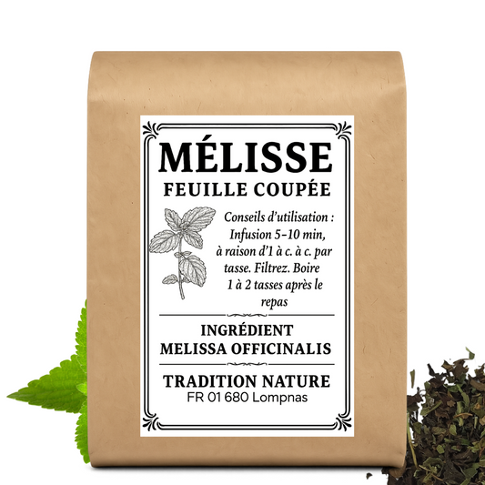 Mélisse feuille coupée — Tisane vrac | Origine France — Moutarde & Cie