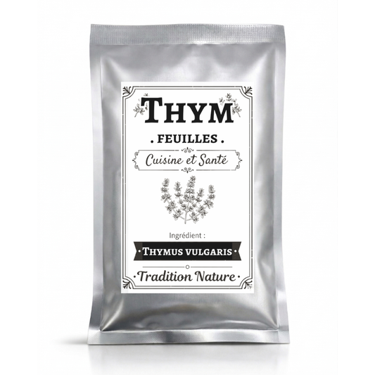 Thym séché — 20 g - petit sachet, sachet argenté de la gamme Épices d'Antan