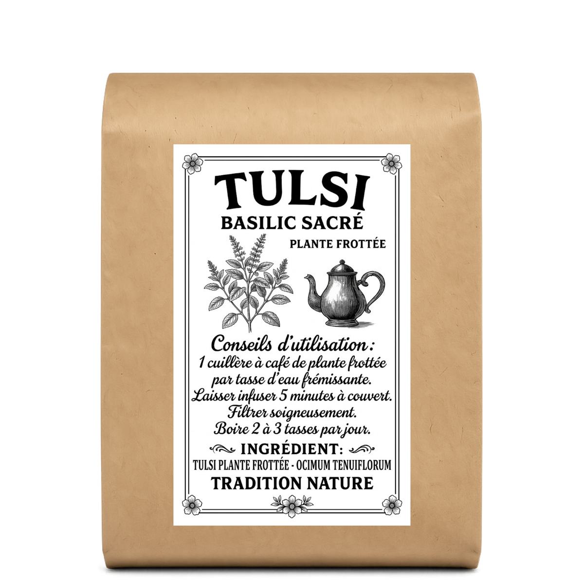 Tulsi tisane | Basilic sacré frotté — Moutarde & Cie
