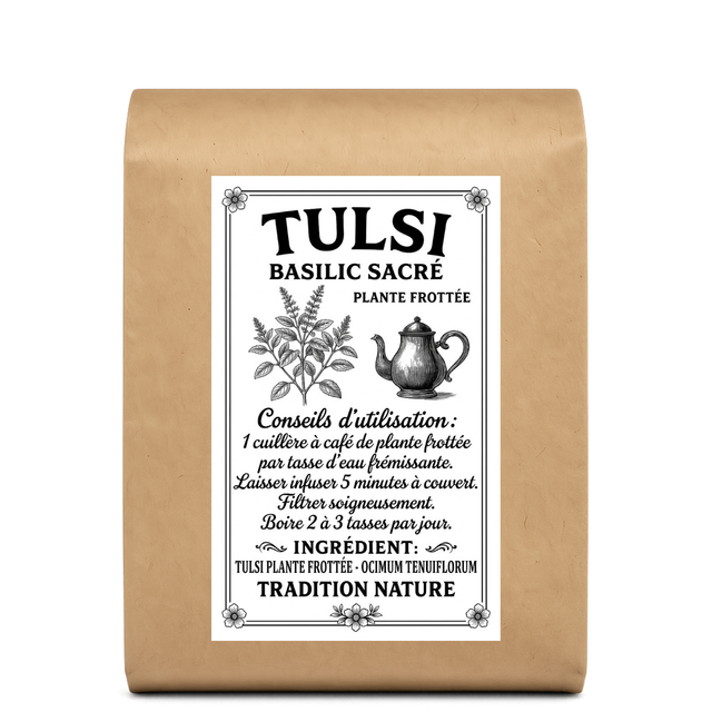 Tulsi tisane | Basilic sacré frotté — Moutarde & Cie