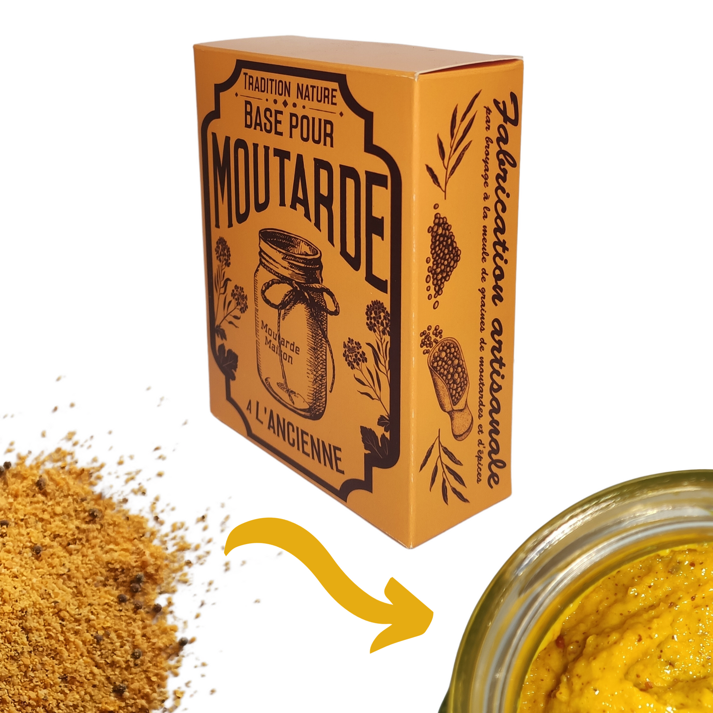Base pour moutarde maison en Format Boite