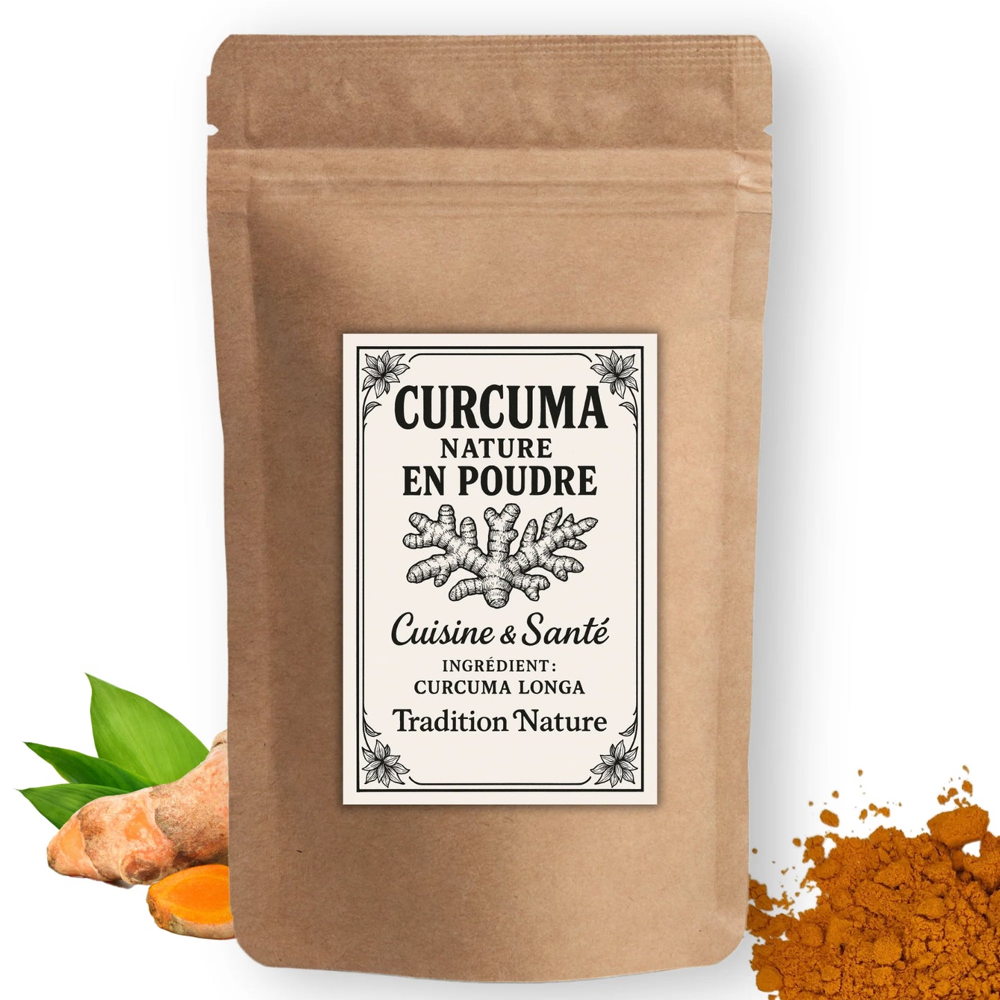 Curcuma nature poudre Ecocertifiable | 100 g  à 500 g