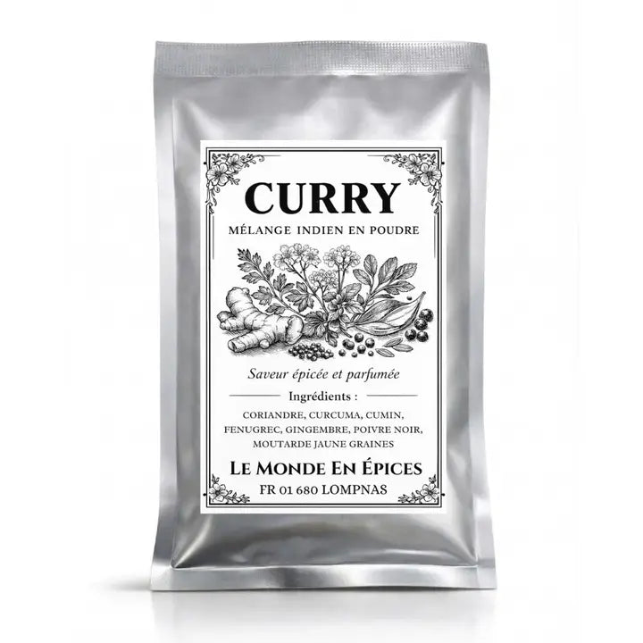 Curry doux de Madras en petit sachet 35 g — Moutarde & Cie