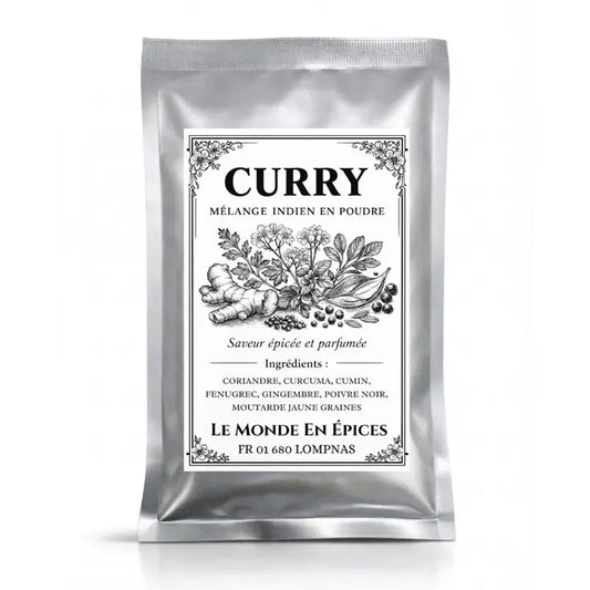 Curry doux de Madras en petit sachet 35 g — Moutarde & Cie