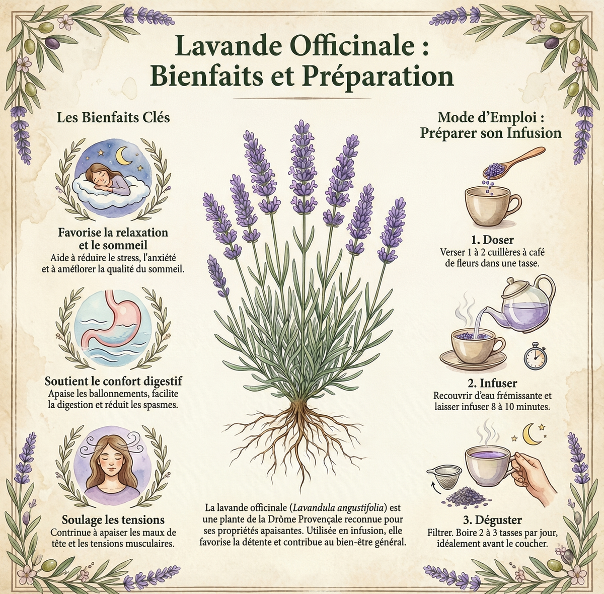 Lavande officinale fleurs tisane | Origine France et Ecocertifiable — Moutarde & Cie