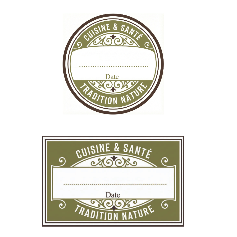 Lot de 10 étiquettes pour boîtes à épices et tisanes — Moutarde & Cie