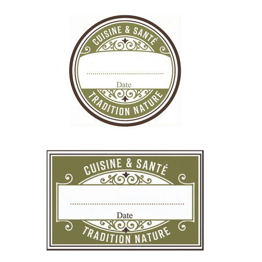 Lot de 10 étiquettes pour boîtes à épices et tisanes — Moutarde & Cie