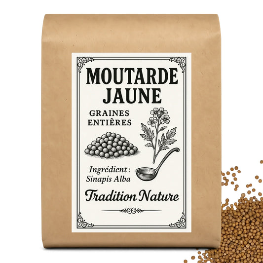 Moutarde jaune graines ENTIERES **  A germer ou cuisiner | 100 g à 900 g