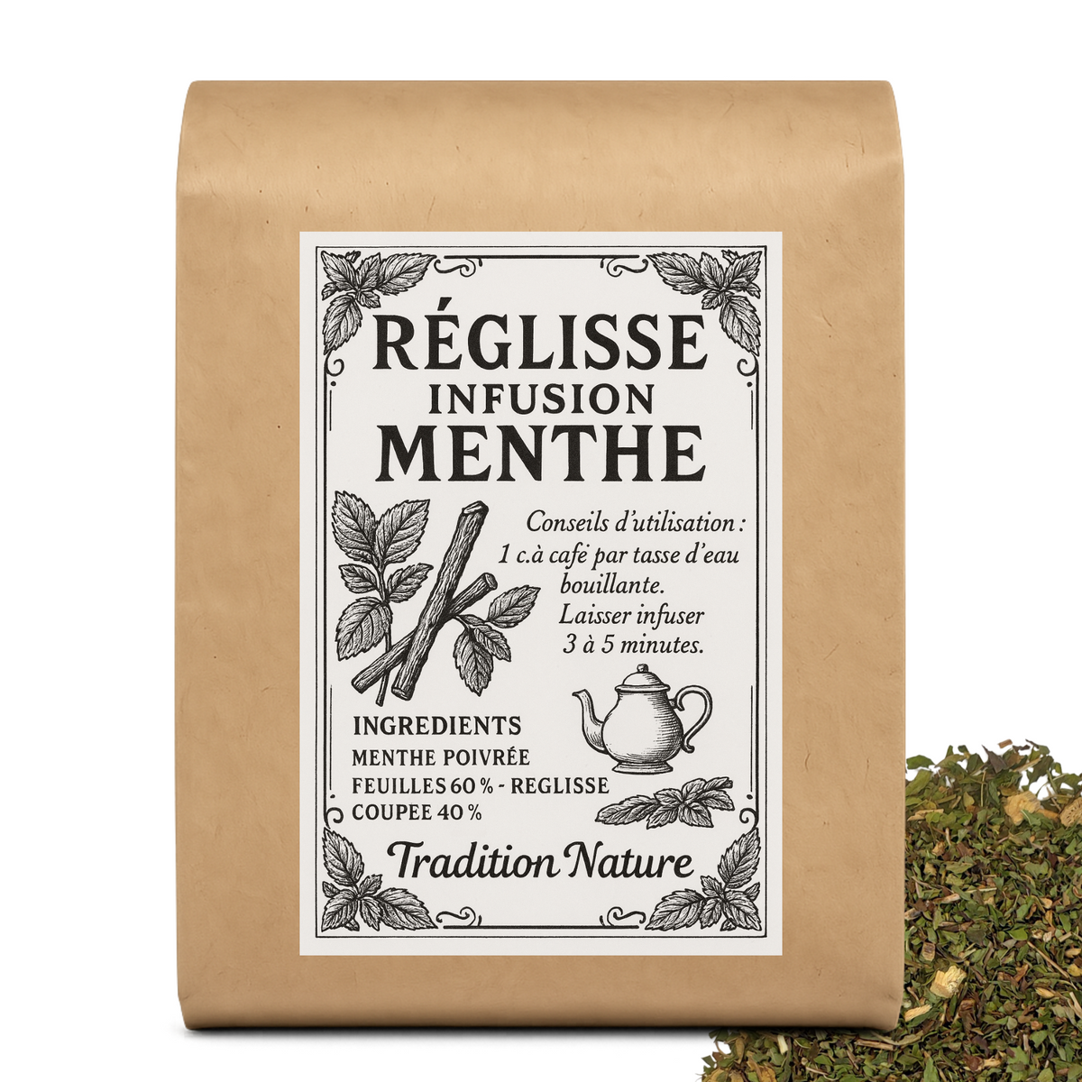 Réglisse menthe tisane — Moutarde & Cie