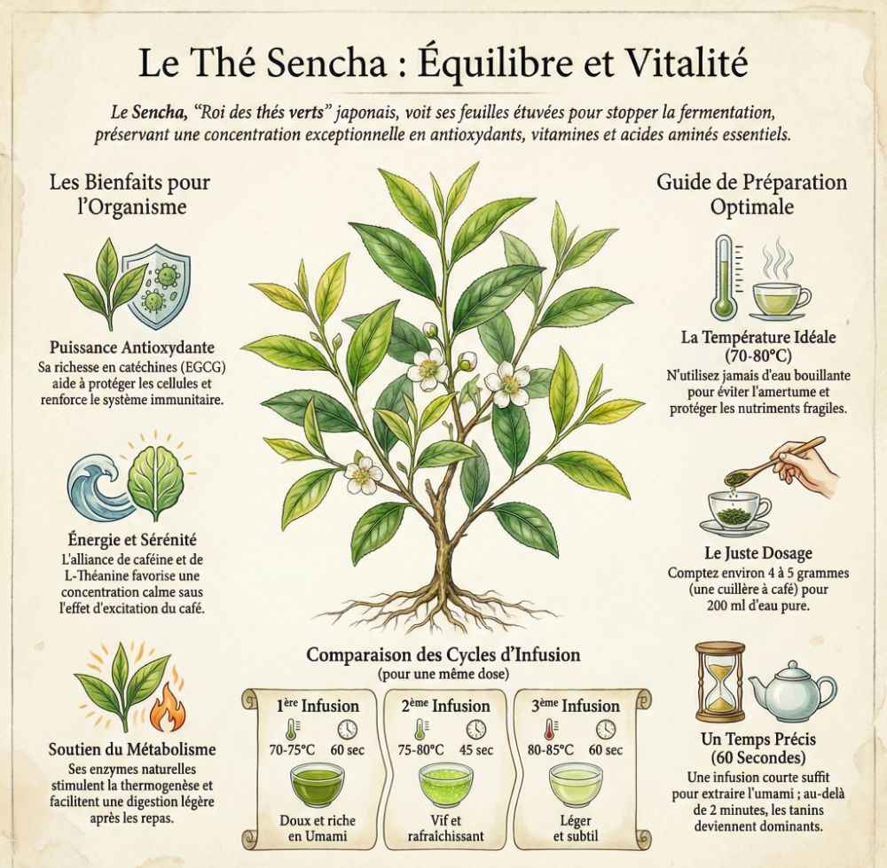 Thé vert China Sencha vrac — Moutarde & Cie
