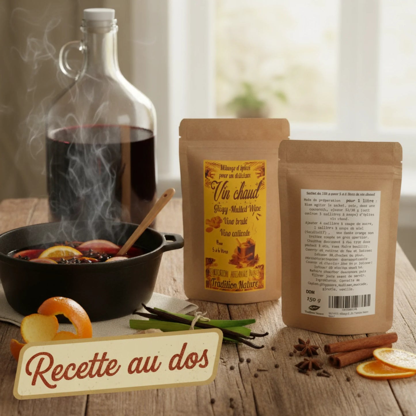 VIN CHAUD | Mélange d'Epices pour 5 litres minimum [150 gr]