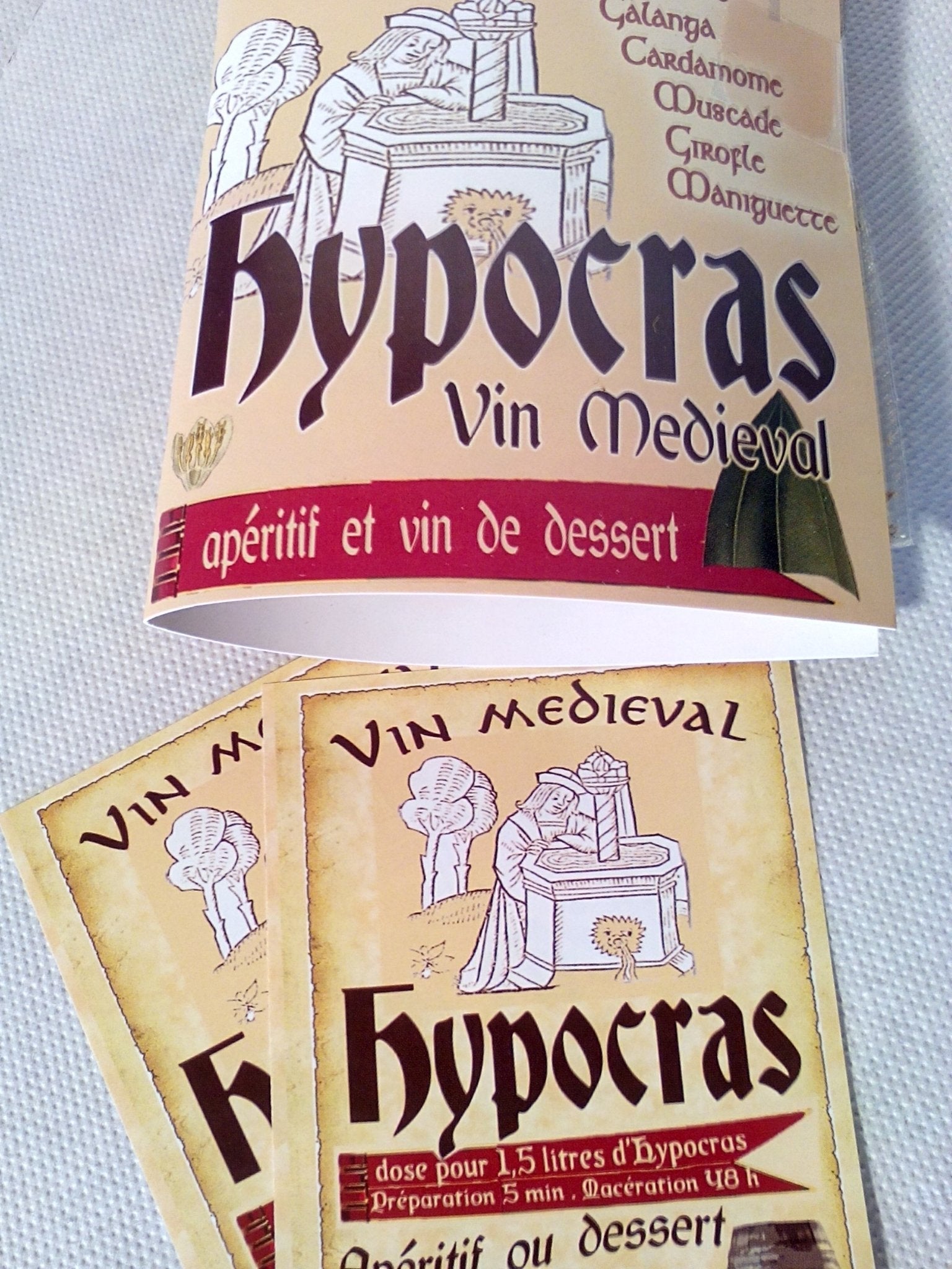 Hypocras | mélange d'épices pour la préparation de vin médiéval | Pour 2litres et 5litres - Tradition Nature-Bienfaits - Utilisations