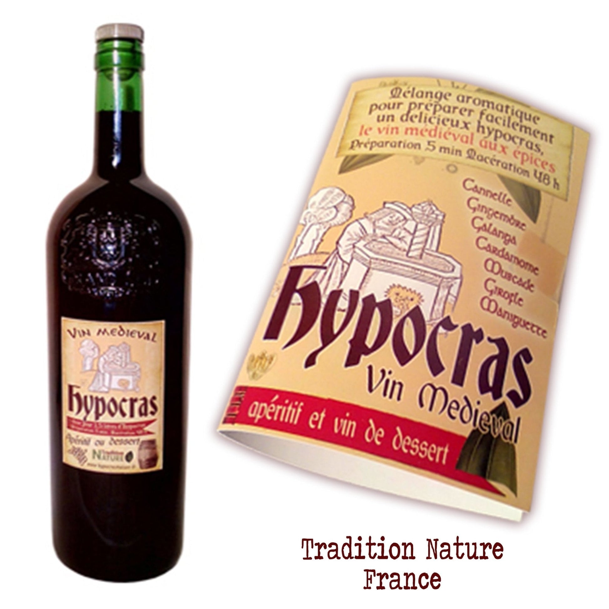 Hypocras | mélange d'épices pour la préparation de vin médiéval | Pour 2litres et 5litres - Tradition Nature-Bienfaits - Utilisations