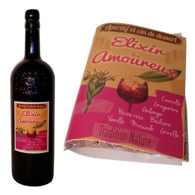 L'Elixir des Amoureux , l'élixir aux 2 gingembres – Mix VINS pour 2 bouteilles - Tradition Nature-Bienfaits - Utilisations