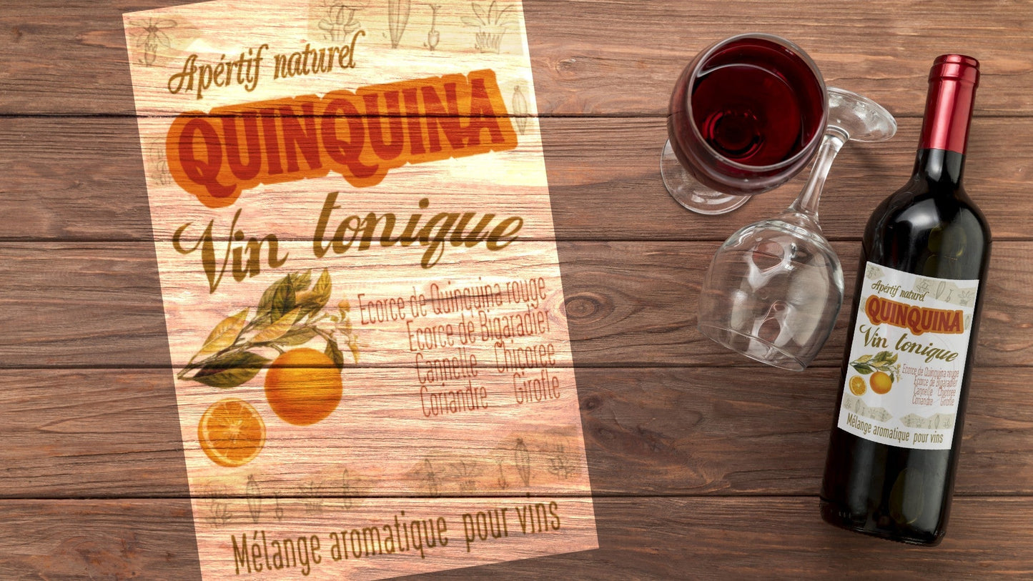 Quinquina | préparation pour apéritif maison tonique aux écorces de Quinquina | sachet pour 2 bouteilles | Quina kina - Tradition Nature-Bienfaits - Utilisations