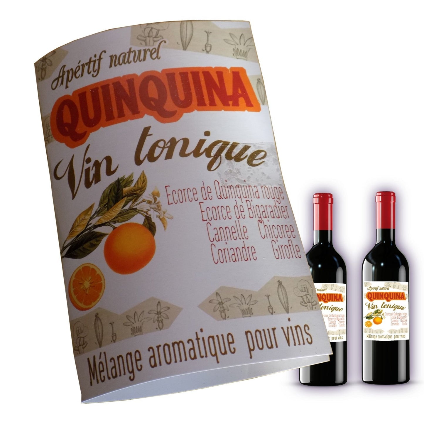 Quinquina | préparation pour apéritif maison tonique aux écorces de Quinquina | sachet pour 2 bouteilles | Quina kina - Tradition Nature-Bienfaits - Utilisations