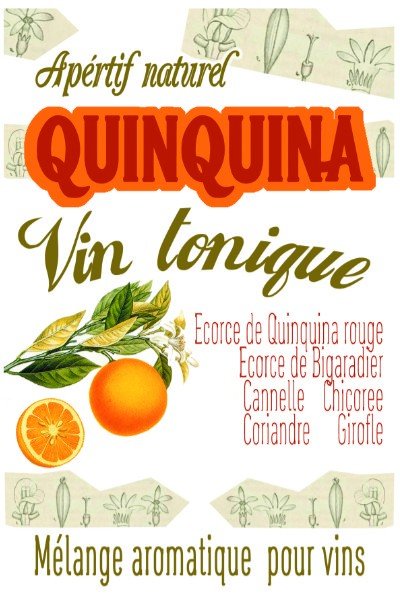 Quinquina | préparation pour apéritif maison tonique aux écorces de Quinquina | sachet pour 2 bouteilles | Quina kina - Tradition Nature-Bienfaits - Utilisations